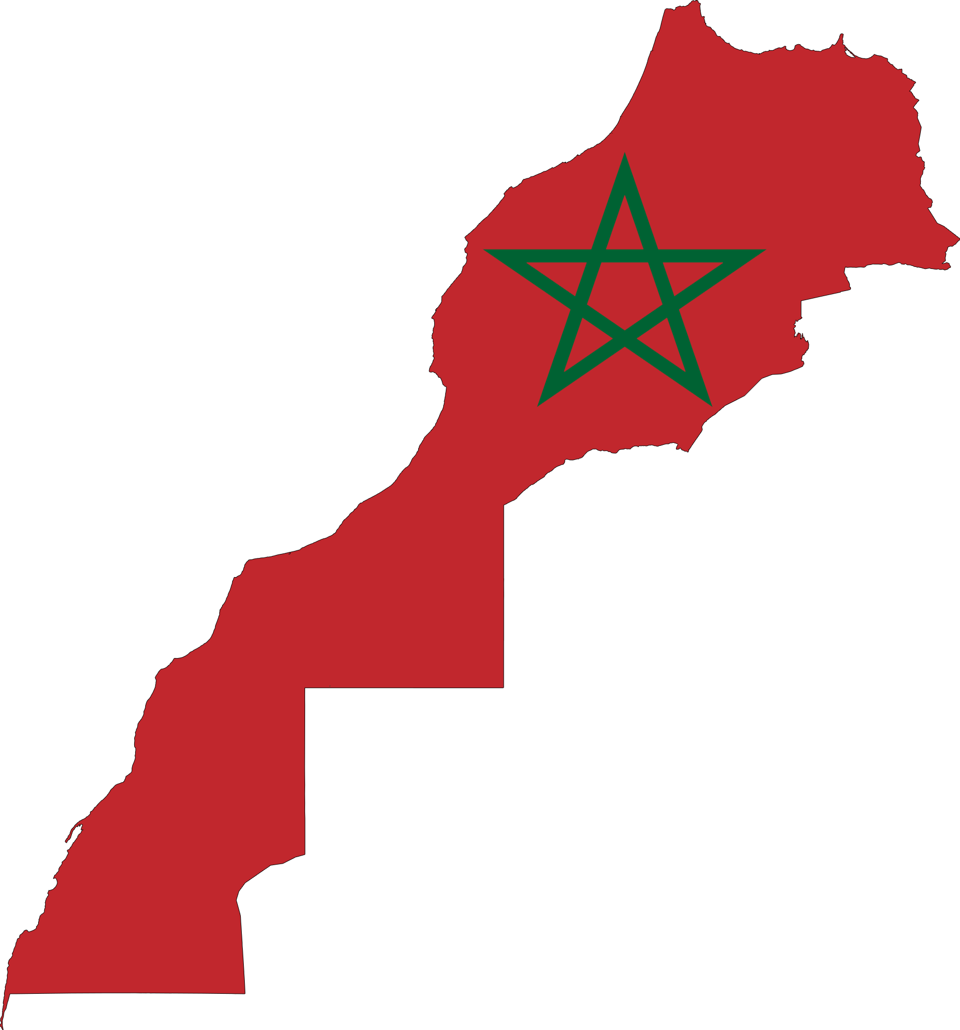 Carte du Maroc